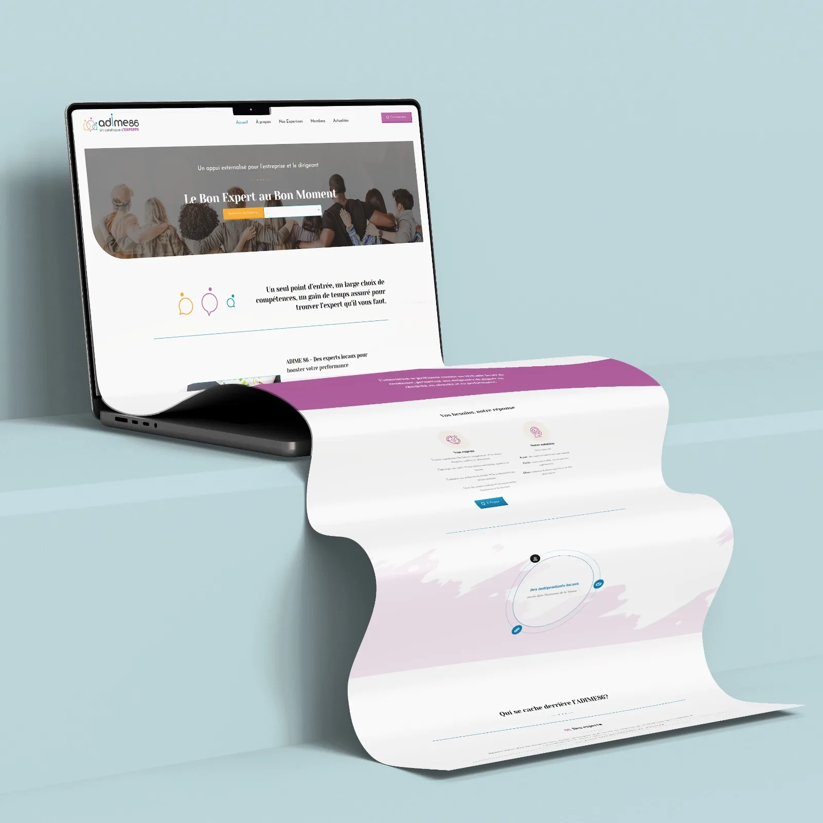 🎨 Quand ADIME 86 se dote d’une identité visuelle forte : du logo au site web